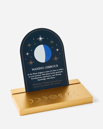 Set of 8 Moon Phase Cards with Wooden Stand