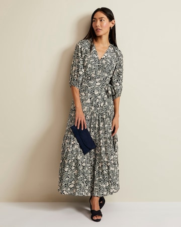 Phase Eight Kezia Floral Wrap Midi Dress
