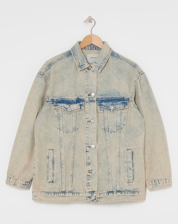 Simply Be Light Wash Boyfriend Denim Jacket