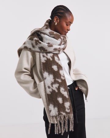 Cow Print Blanket Scarf