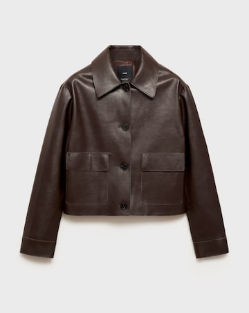 Mango Sabina Faux Leather Jacket