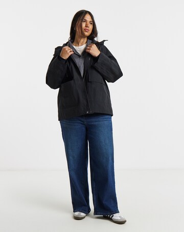 Black Lightweight Tech Parka