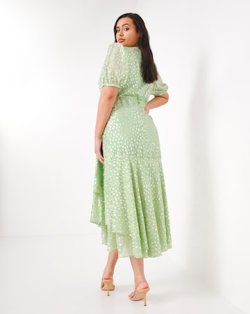 Joanna Hope Foil Print Maxi Dress