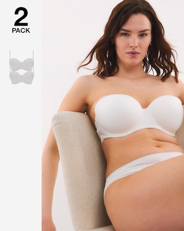 Pretty Secrets (2 Pack) Feather Touch Multiway Moulded Bras (B-F)
