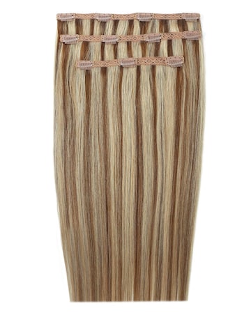 Beauty Works Deluxe Clip in 18inch Hair Extensions - Honey Blonde