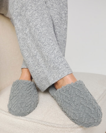 Garnet Patterned Mule Slipper - Extra Wide Fit (EEE)