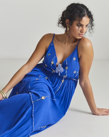 MAGISCULPT Mirror Detail Maxi Beach Dress