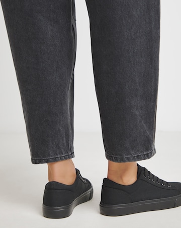 Ryder Lace Up Canvas Trainer - Extra Wide Fit (EEE)