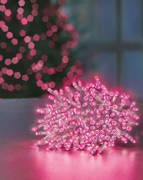 Pink LED String Lights