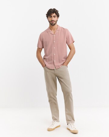 Short Sleeve Revere Geo Print Shirt