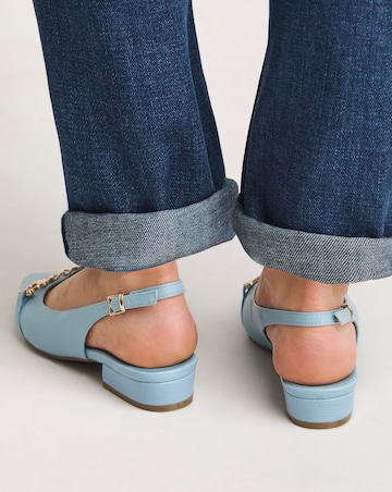 Susanna Slingback Shoe With Trim Wide E Fit