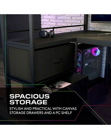 X Rocker Battlebunk XL RGB Double High Sleeper Bed