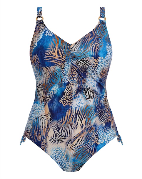 Fantasie Seraya Sands Wired V Neck Adjustable Swimsuit Denim