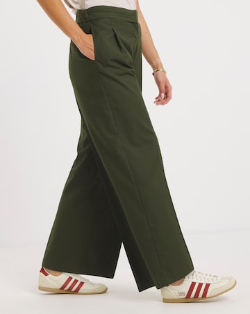 Turned Over Waistband Tailored Trouser
