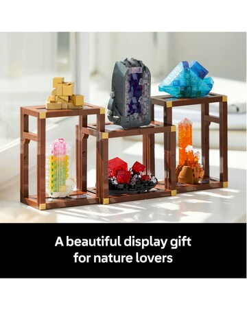 LEGO Ideas Mineral Collection, Crystal Display Shelves 21362