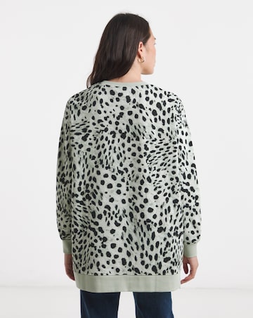 Side Zip Longline Sweatshirt