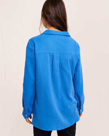Julipa Longline Cotton Cheesecloth Shirt