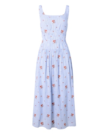 Joe Browns Penny Ditsy Print Stripe Dress