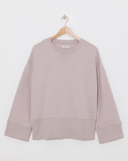 Dusty Pink Wide Cuff Sweatshirt