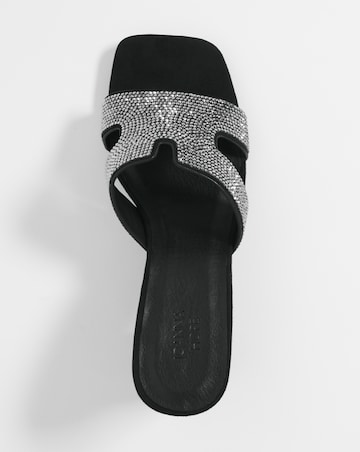 Joanna Hope Diamante Block Heel Sandal - Extra Wide Fit (EEE)