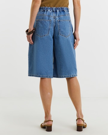 Mid Blue Denim Jorts