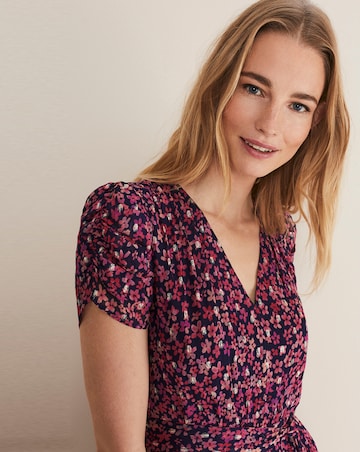 Phase Eight Azalea Ditsy Short Sleeve Midi Dress