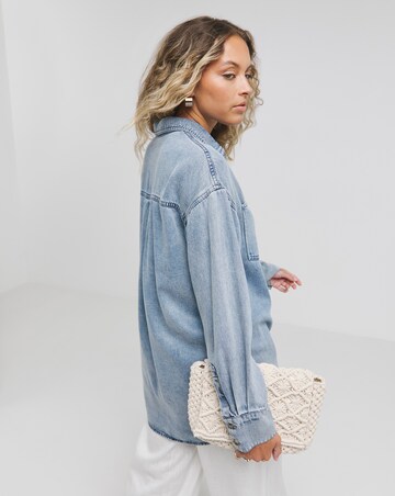 Light Blue Lightweight Oversized Shirt