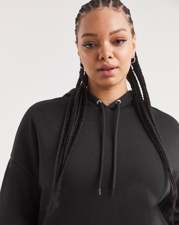 Black Longline Hooded Tunic