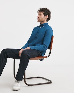 Tommy Hilfiger Long Sleeve Chambray Shirt - Light Blue