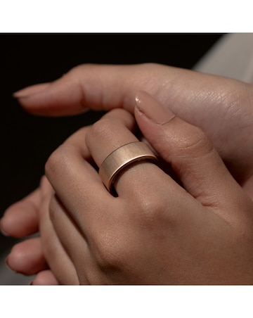 Ultrahuman Ring AIR Bluetooth Smart Ring - Brushed Rose Gold - Size 8