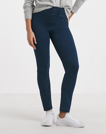Dark Blue Stretch Slim Pull On Jeggings