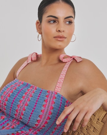 Beach To Beach Jacquard Stripe Maxi Beach Dress