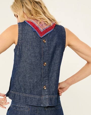 Fatface Dara Denim Shell Top