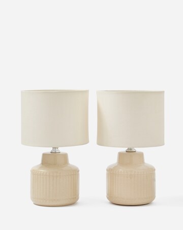 Julipa Beau Pair of Textured Base Ceramic Lamps