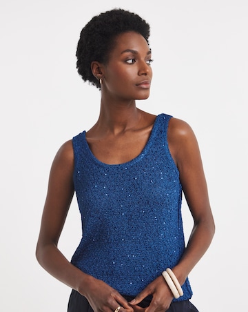 Sequin Knitted Tank