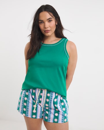 Pretty Secrets (2 Pack) Rib Vest Pyjama Short Sets