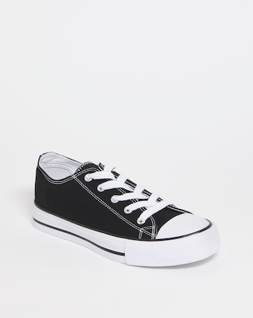 Nelly Chunky Canvas Trainers Wide E Fit