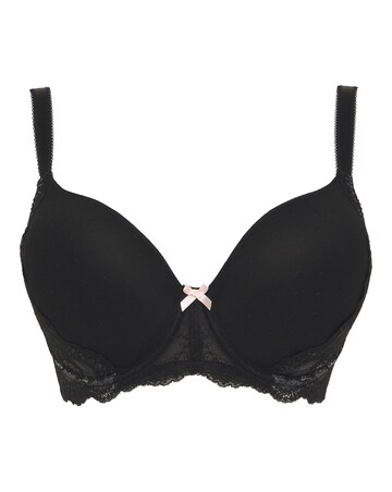 Figleaves Juliette Lace T Shirt Bra A-G - Black