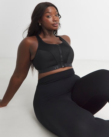 High Impact Zip Front Sports Bra B-F