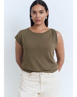 Mango Fine Knit Asymmetrical Sweater