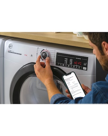 Hoover H-Dry 350 HRE H10N2TBE-80 10kg Heat Pump Dryer - White + Installation