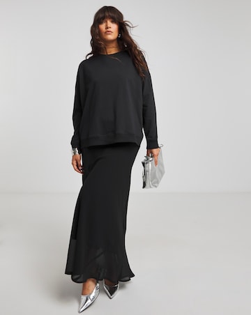 Religion Back Print Long Sleeve Sweatshirt