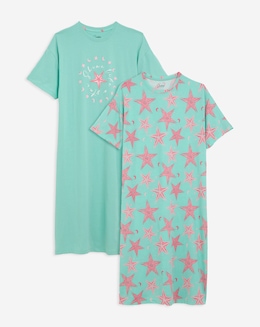 Pretty Secrets Value 2 Pack T-Shirt Nighties