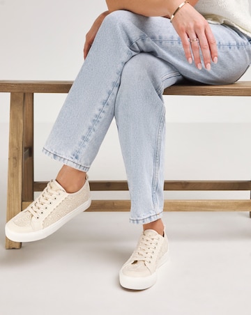 Cleo Lace Detail Trainer Wide E Fit