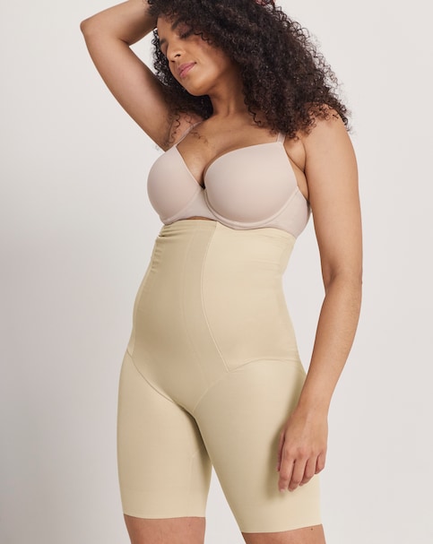 Miraclesuit Classic Firm Control Hi Waist Thigh Slimmer Warm Beige