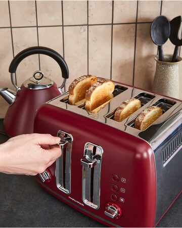 Morphy Richards Accents Pyramid Kettle & Toaster Rhubarb