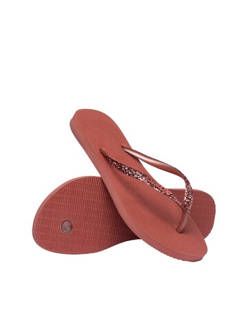 Havaianas Slim Glitter II Toe Post Flip Flop Sandals