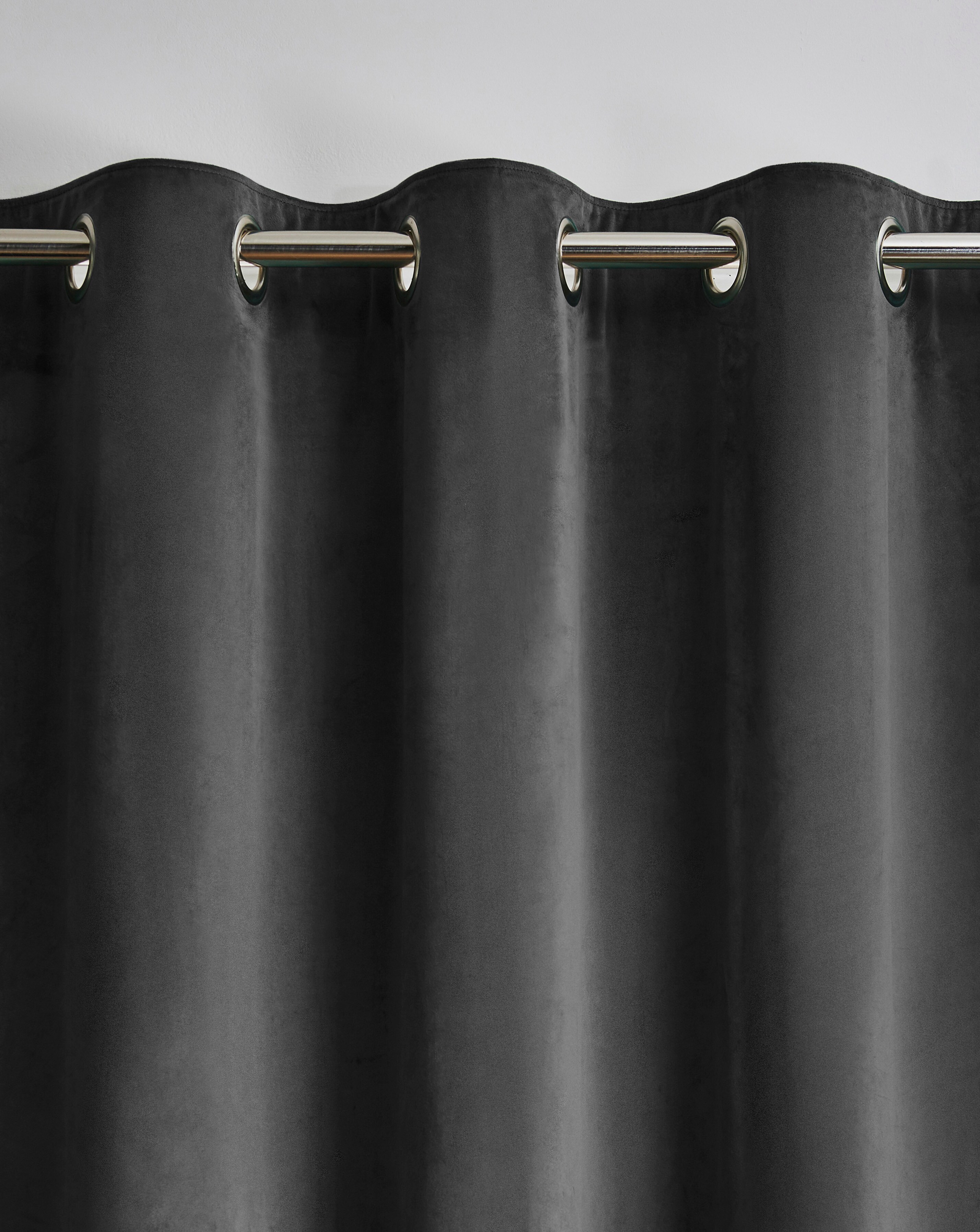 Velour Eyelet Curtains