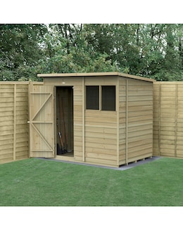 4LIFE Pent Shed 7x5 - Single Door - 2 Windows (Home Delivery)
