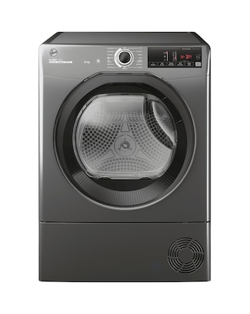 Hoover H-DRY 350 HRE C10TBER-80, 10kg, Condenser Tumble Dryer - Graphite